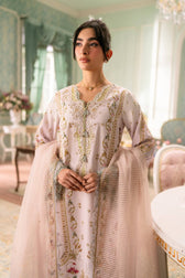 Qalamkar Luxe Charmeuse Silk 26/Hand Work/QSL-07 NOA