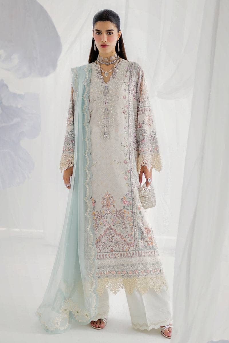 Restocked/Qalamkar Luxe Silk/LK-06 NELE/Hand Work
