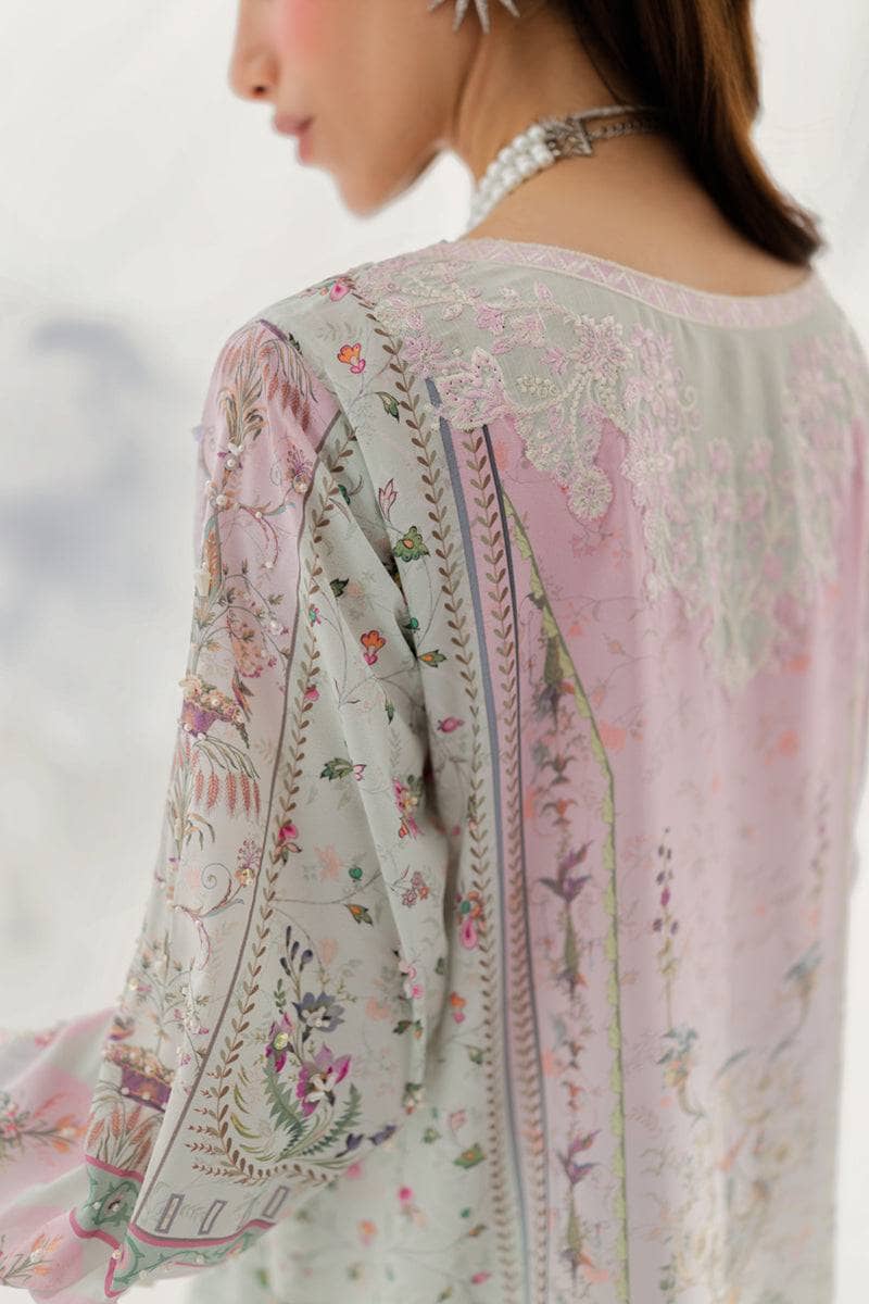 Restocked/Qalamkar Luxe Silk/LK-07 IDA/Hand Work