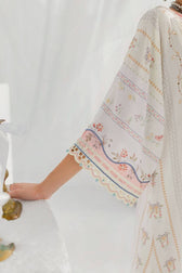 Restocked/Qalamkar Luxe Silk/LK-08 BIANCA/Kaftan