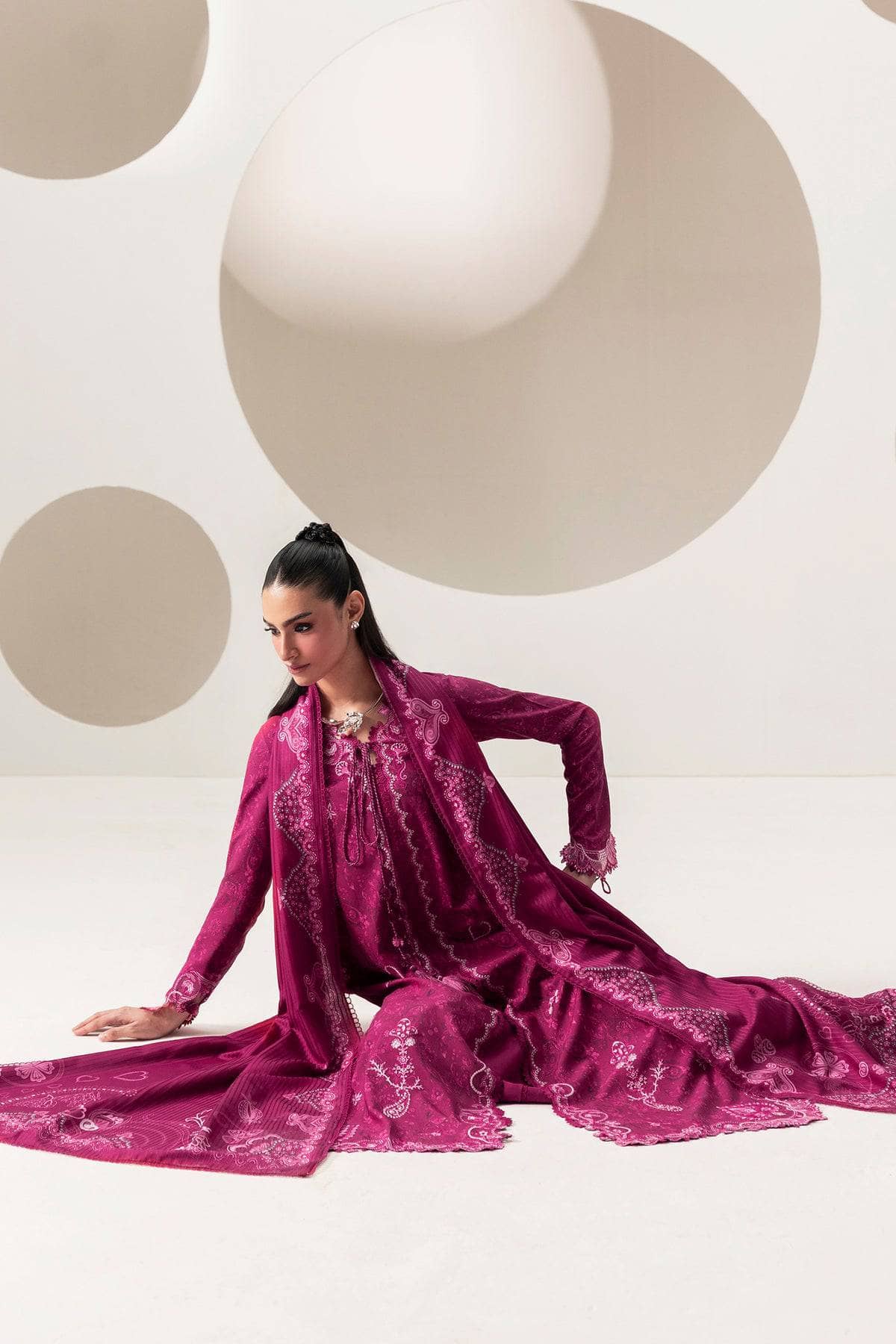 Qalamkar Q Print Winter 26/QPW-01 (B) Kaira
