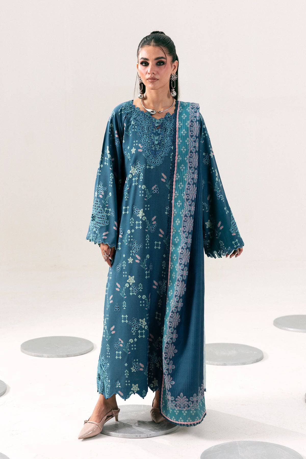Qalamkar Q Print Winter 26/QPW-06 (B) Rohi