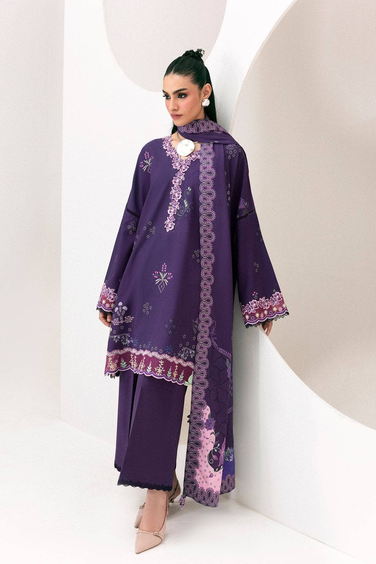 Qalamkar Q Print Winter 26/QPW-09 (A) Ramsha