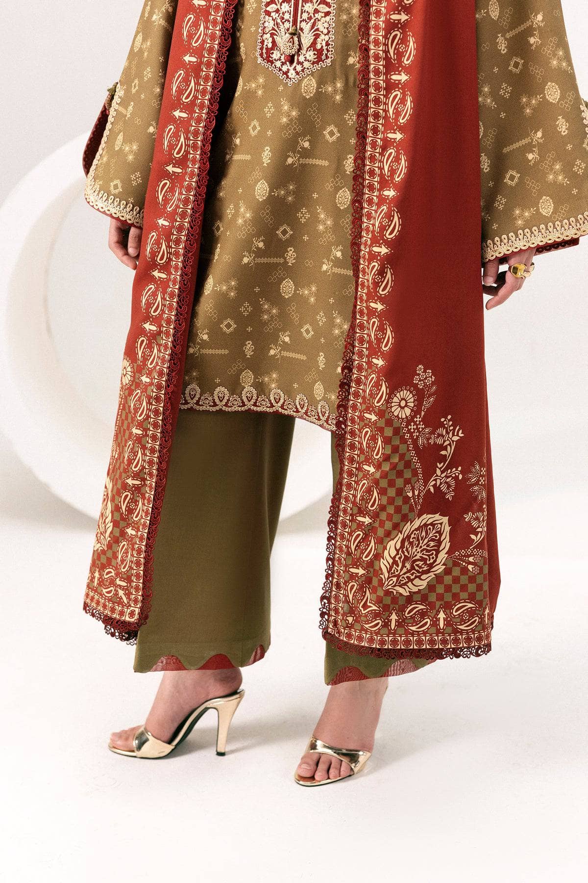 Qalamkar Q Print Winter 26/QPW-10 (B) Hafsa