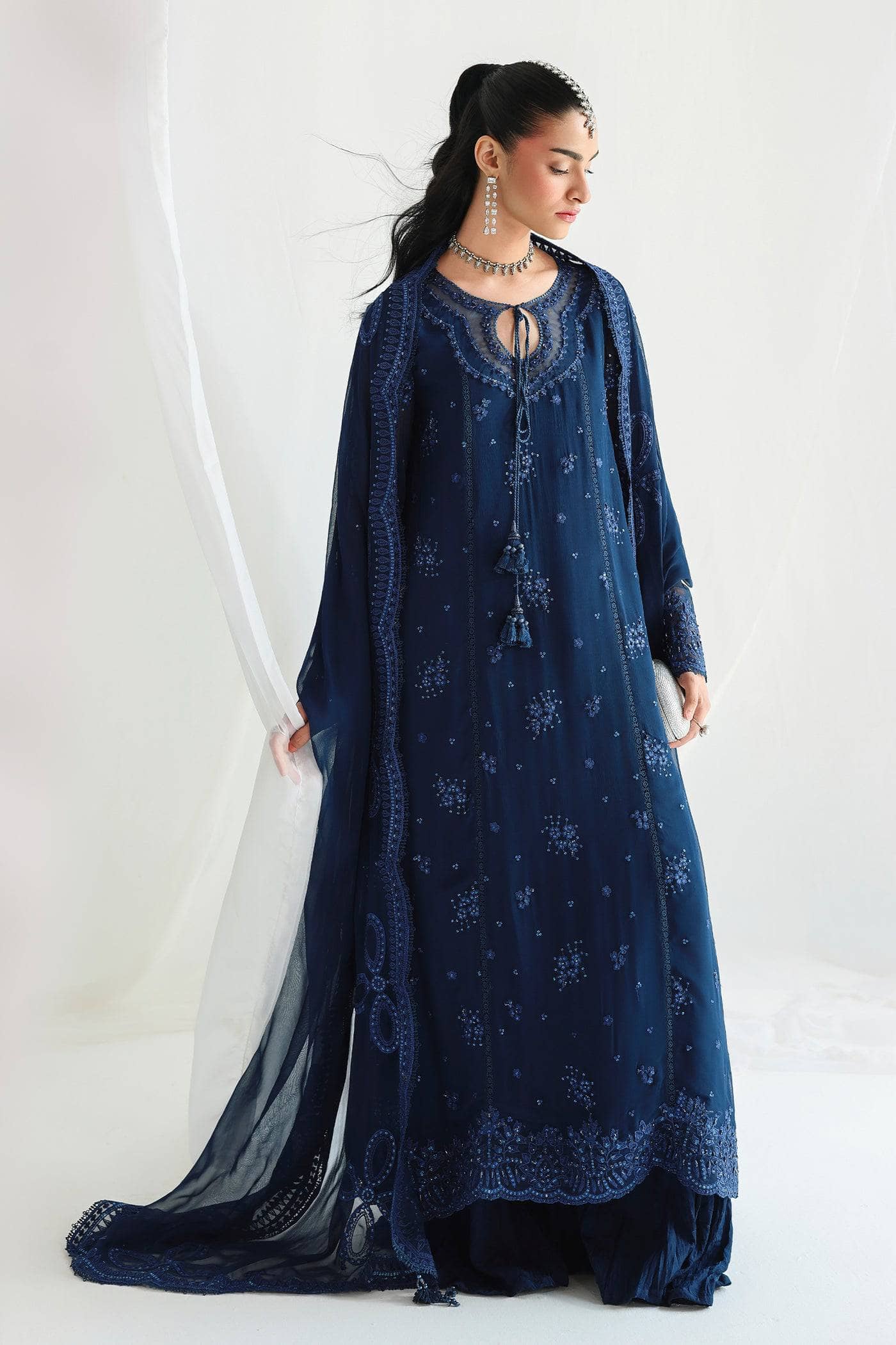 Qalamkar Chiffon Festive Formals 26/QCC-02 SHIREEN