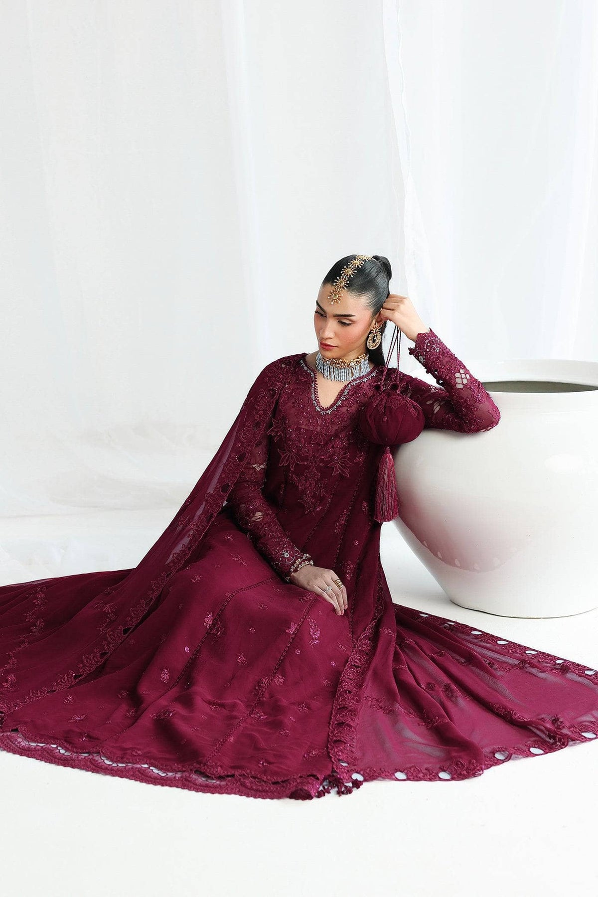 Qalamkar Chiffon Festive Formals 26/QCC-03 WAFA