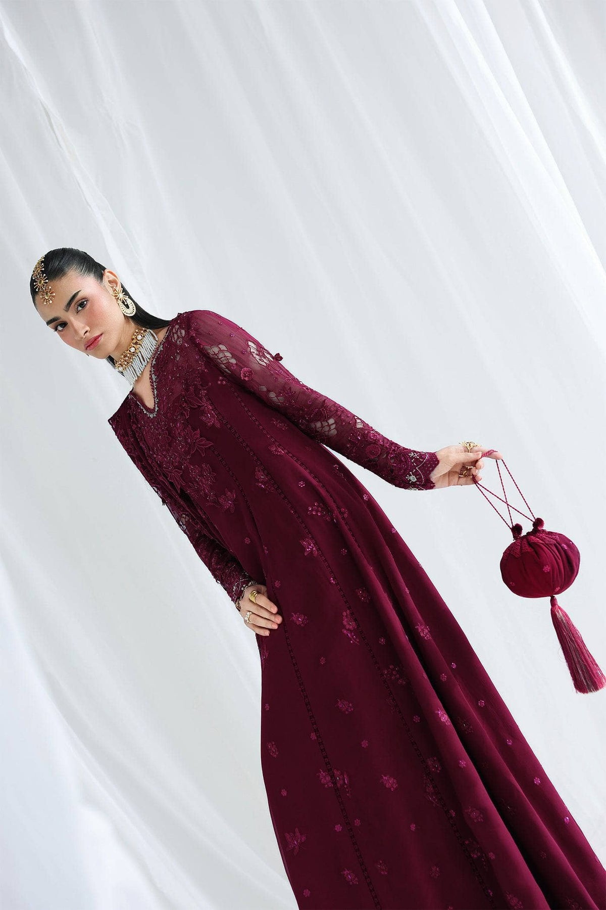 Qalamkar Chiffon Festive Formals 26/QCC-03 WAFA