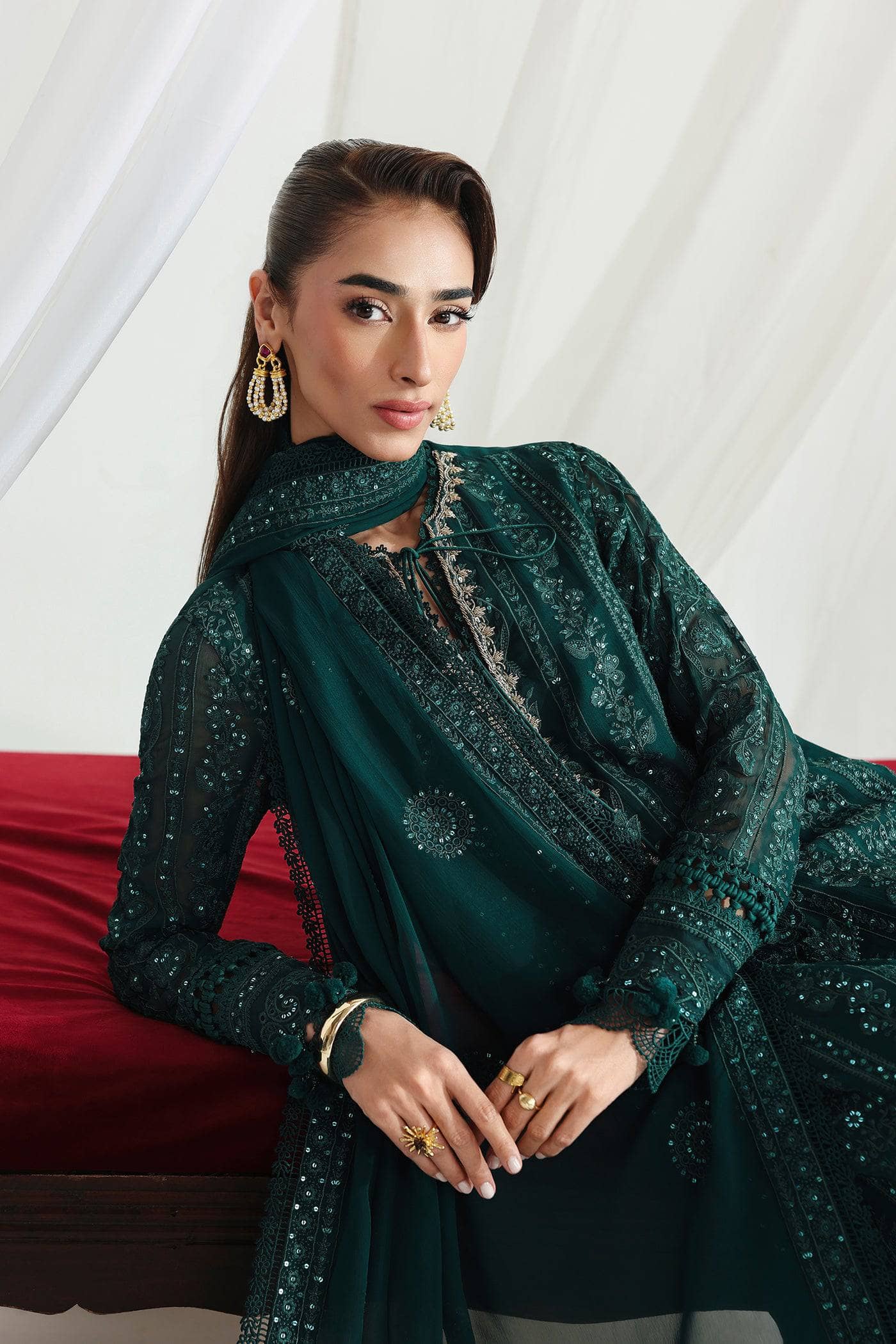 Qalamkar Chiffon Festive Formals 26/QCC-05 JANAAN