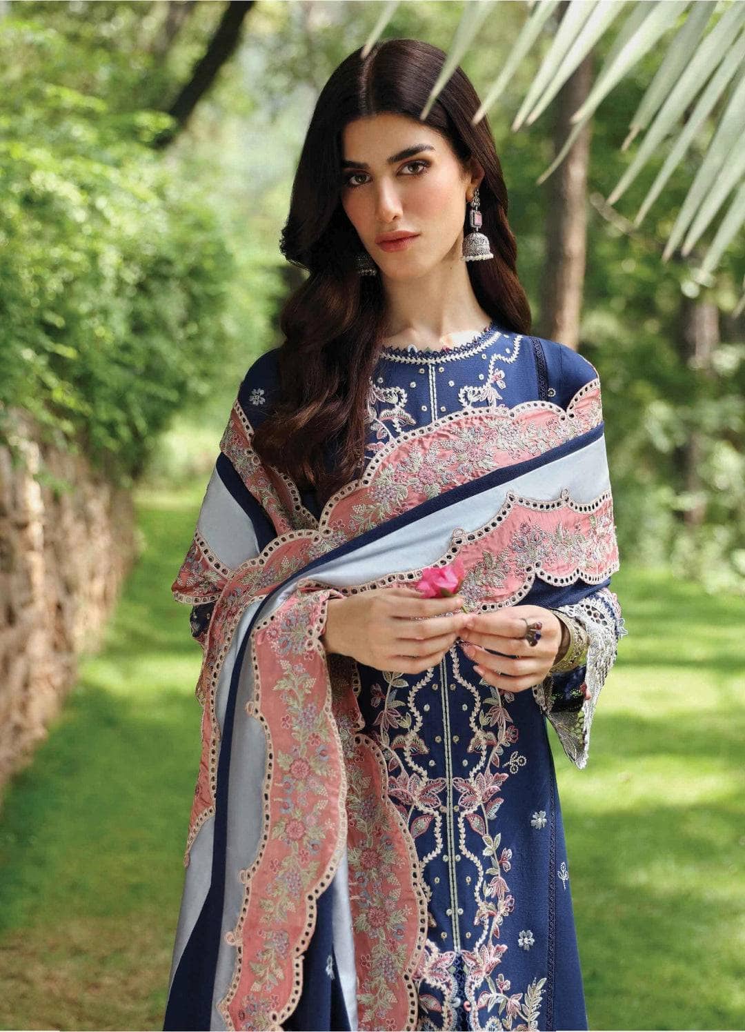 Qalamkar Winter Pakistani Suits Qalamkar Q Line Linen 24/Cadhla