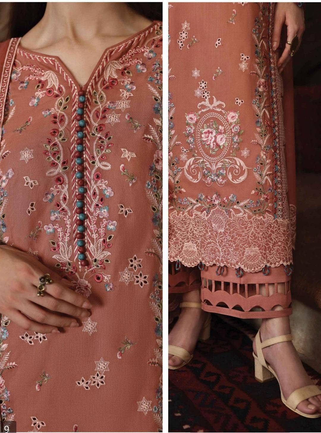 Qalamkar Winter Pakistani Suits Qalamkar Q Line Linen 24/Luan