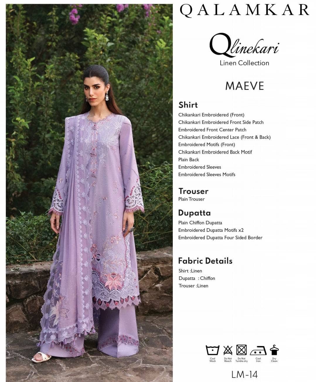 Qalamkar Winter Pakistani Suits Qalamkar Q Line Linen 24/Maeve