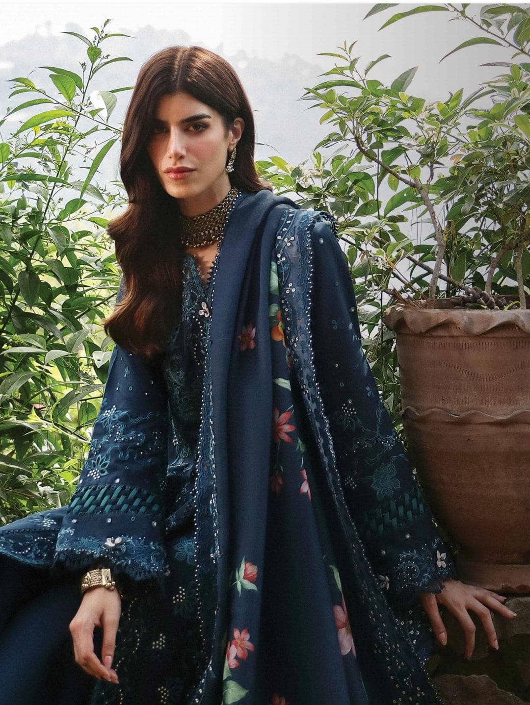 Qalamkar Winter Pakistani Suits Qalamkar Q Line Linen 24/Tula