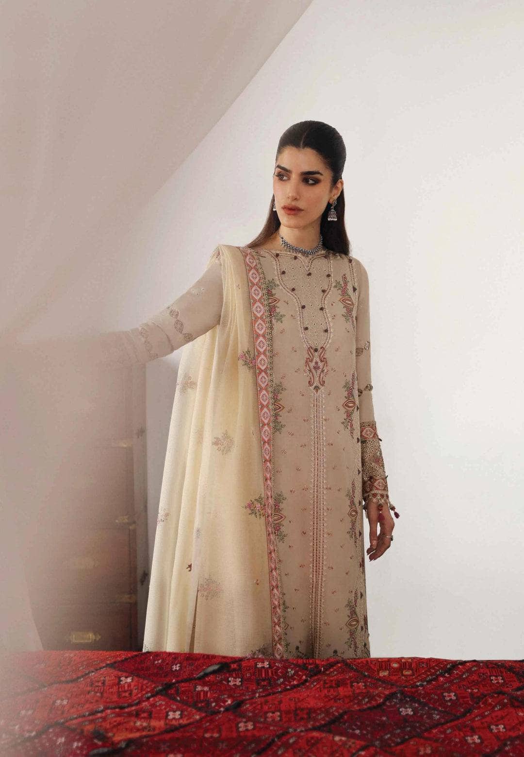 Qalamkar Winter Pakistani Suits Qalamkar Q Line Linen 24/Zia
