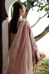 Qalamkar Winter Pakistani Suits Qalamkar Q Line Linen 25/Dusk/KL 14