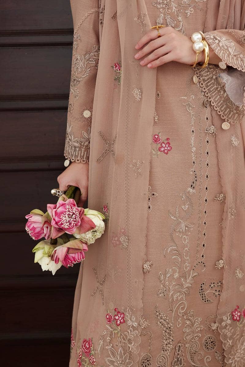 Qalamkar Winter Pakistani Suits Qalamkar Q Line Linen 25/Dusk/KL 14