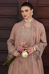 Qalamkar Winter Pakistani Suits Qalamkar Q Line Linen 25/Dusk/KL 14