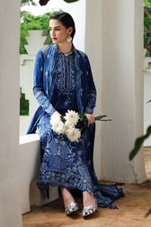 Qalamkar Winter Pakistani Suits Qalamkar Q Line Linen 25/Eclipse/KL 03