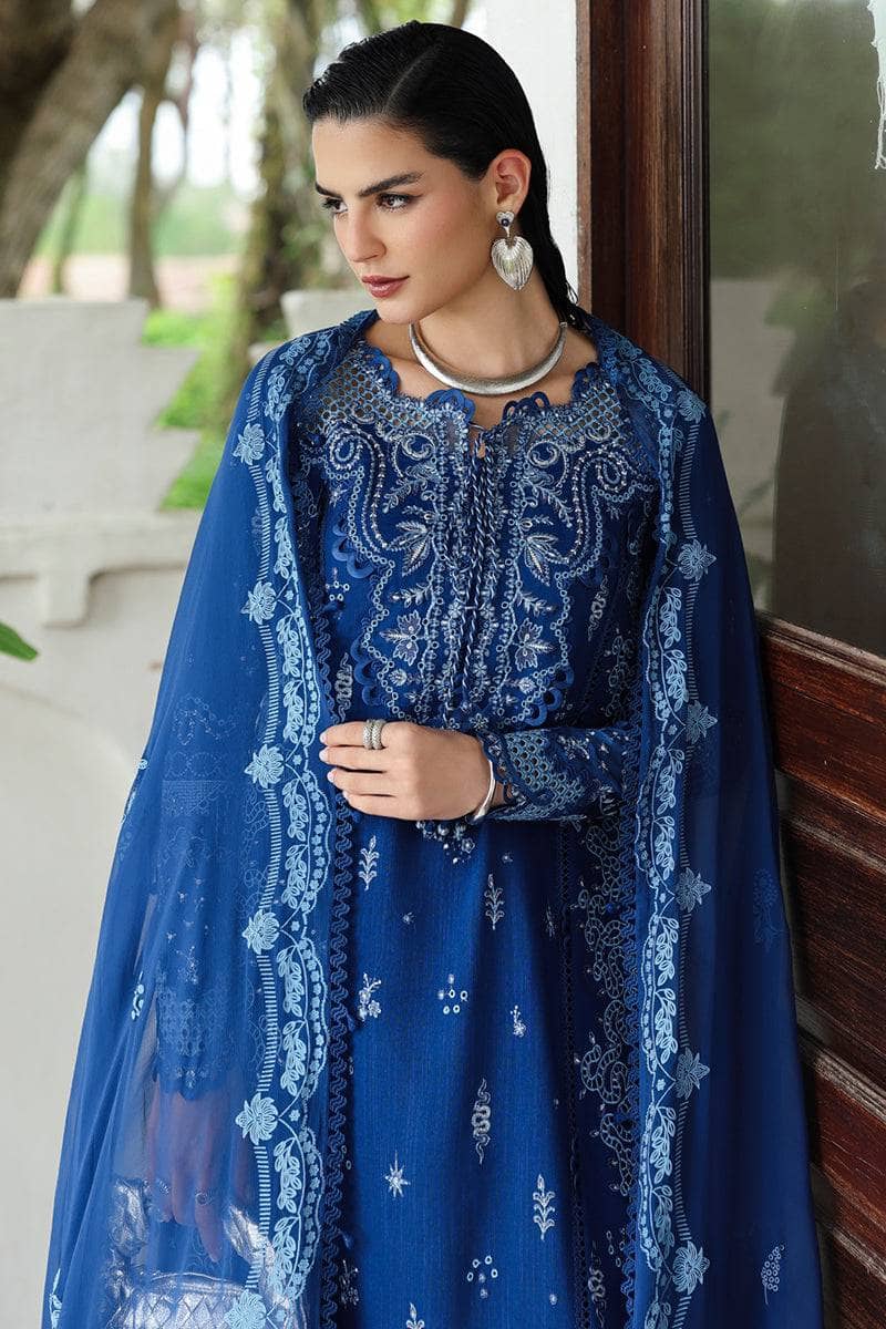 Qalamkar Winter Pakistani Suits Qalamkar Q Line Linen 25/Eclipse/KL 03
