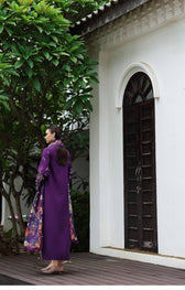 Qalamkar Q Line Linen 25/Iris/KL -15