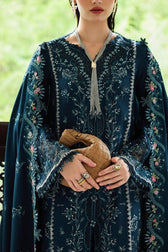 Qalamkar Winter Pakistani Suits Qalamkar Q Line Linen 25/Lush/KL 05