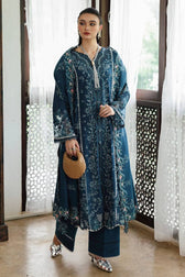 Qalamkar Winter Pakistani Suits Qalamkar Q Line Linen 25/Lush/KL 05