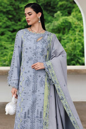 Qalamkar Winter Pakistani Suits Qalamkar Q Line Linen 25/Saahil/KL 13