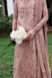 Qalamkar Winter Pakistani Suits Qalamkar Q Line Linen 25/Veil/KL 08