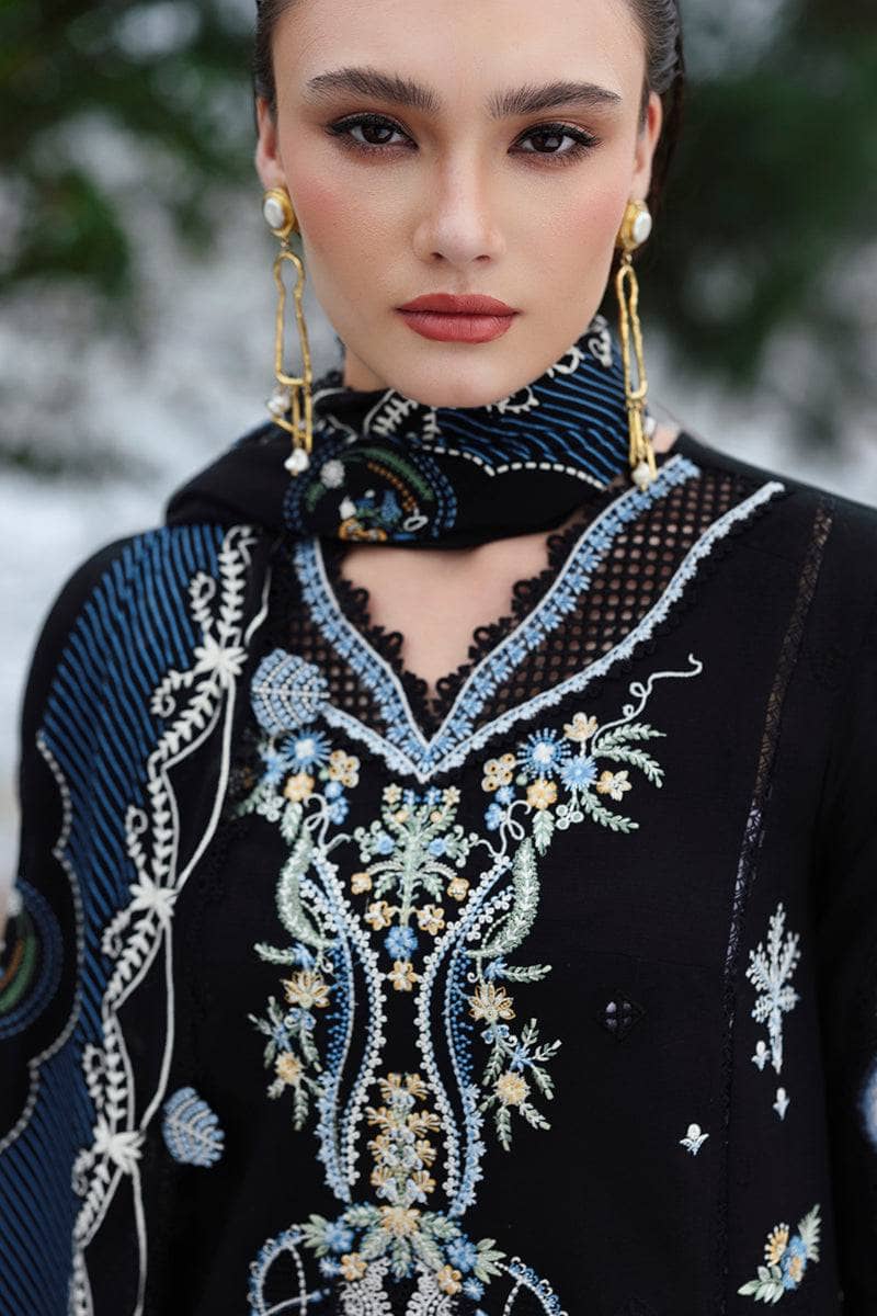 Qalamkar Winter Pakistani Suits Qalamkar Q Line Linen 25/Zyra/KL 09