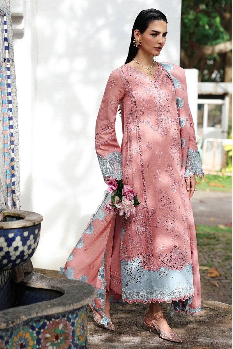 Qalamkar Winter Pakistani Suits Restocked/Qalamkar Q Line Linen 25/Faye/KL 10