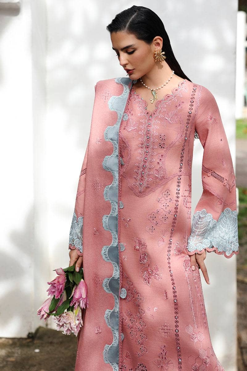 Qalamkar Winter Pakistani Suits Restocked/Qalamkar Q Line Linen 25/Faye/KL 10