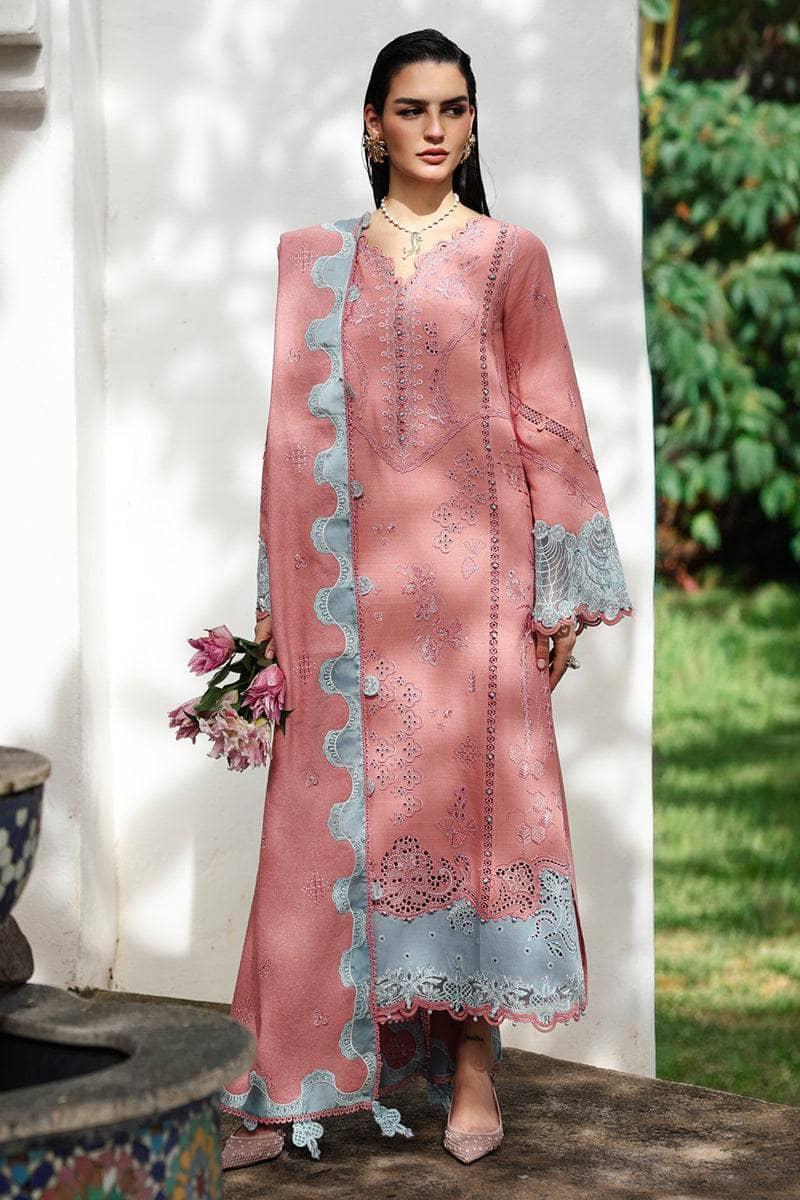 Qalamkar Winter Pakistani Suits Restocked/Qalamkar Q Line Linen 25/Faye/KL 10