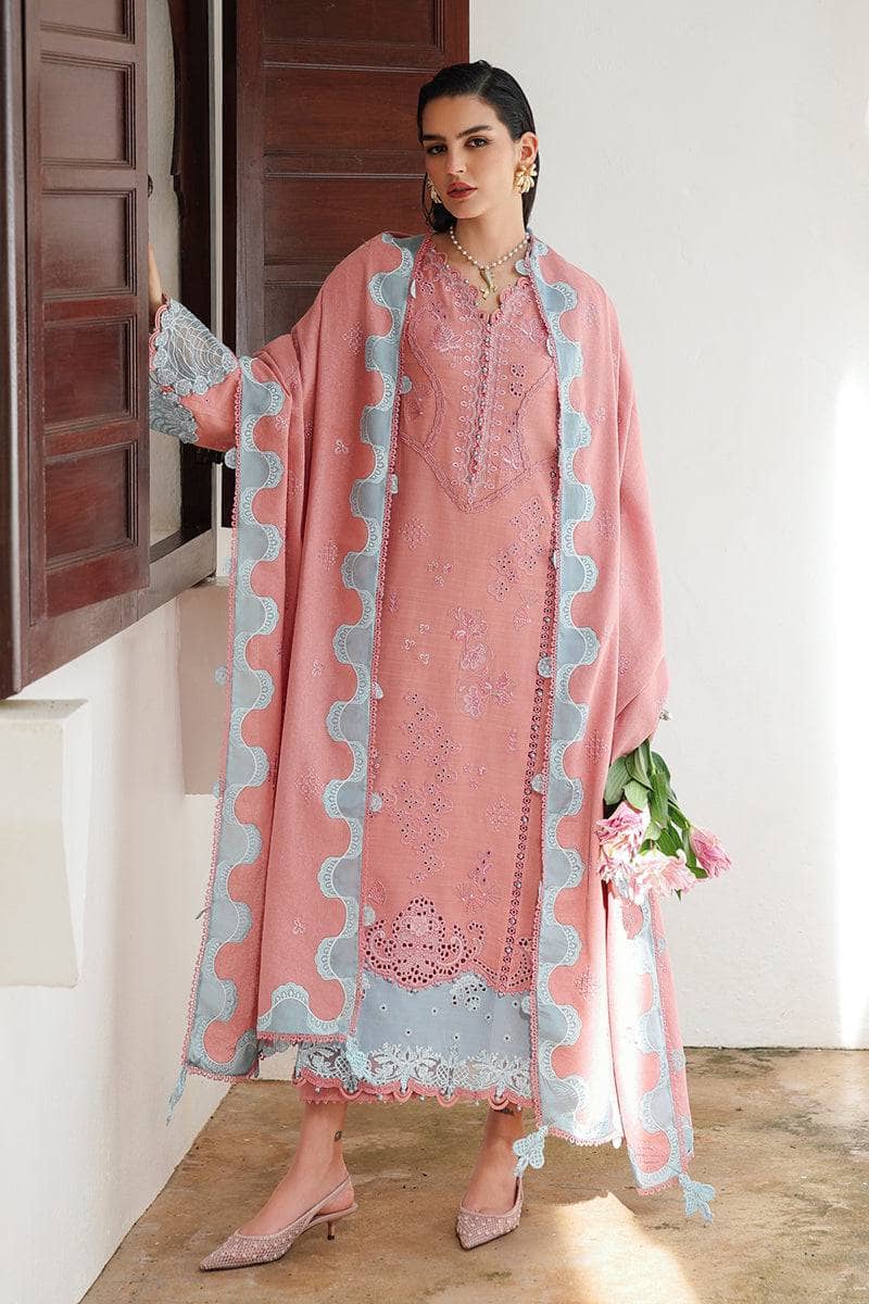 Qalamkar Winter Pakistani Suits Restocked/Qalamkar Q Line Linen 25/Faye/KL 10