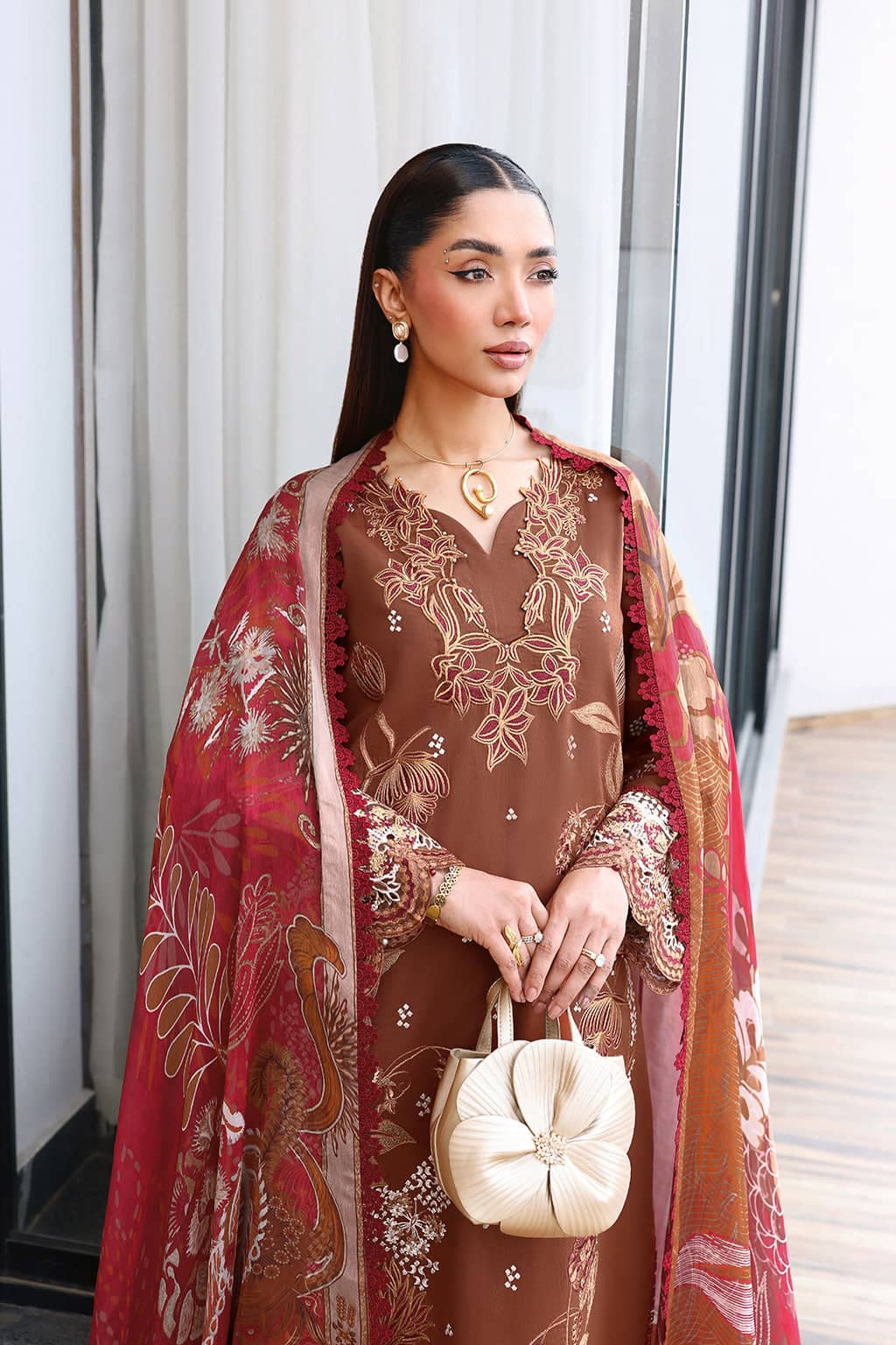 Ramsha Andaz Lawn 26/Z1401/Chiffon Dupatta