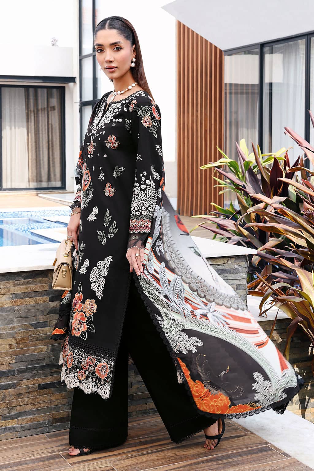 Ramsha Andaz Lawn 26/Z1403/Silk Dupatta