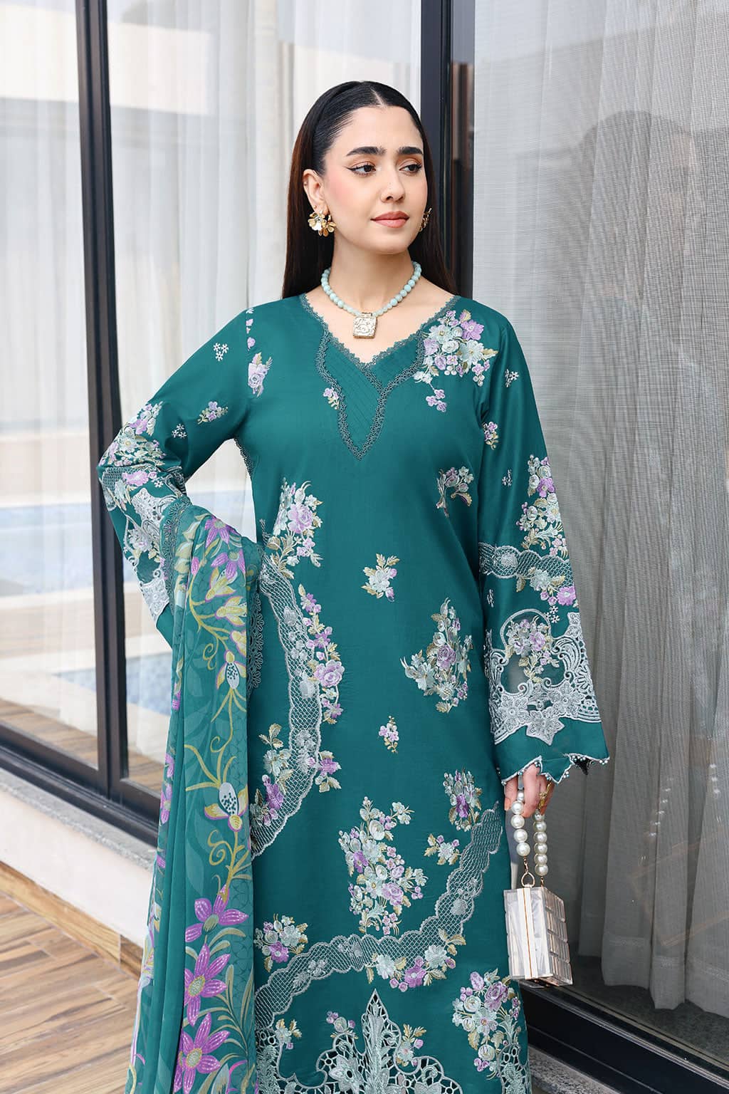 Ramsha Andaz Lawn 26/ Z1410/Chiffon Dupatta