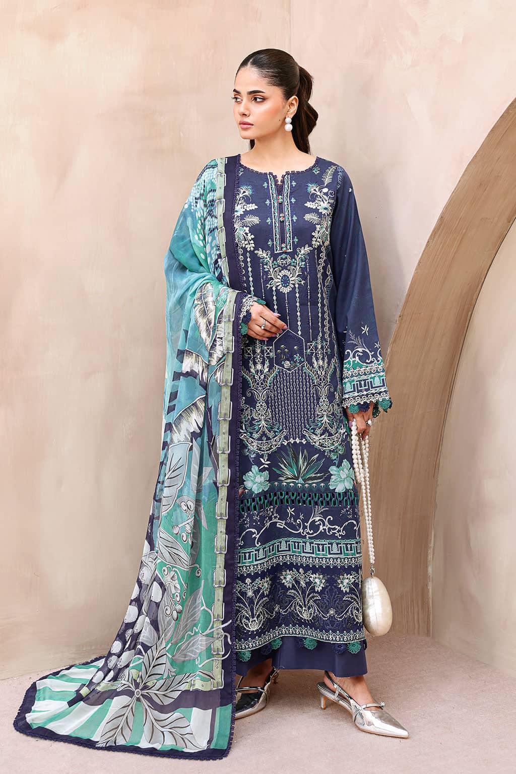 Mashaal Lawn by Ramsha Vol 15/Chiffon Dupatta L-1501