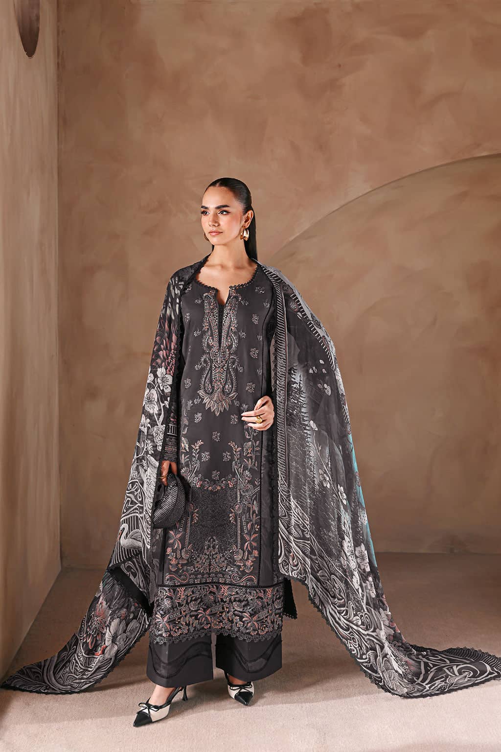 Mashaal Lawn by Ramsha Vol 15/Chiffon Dupatta L-1506