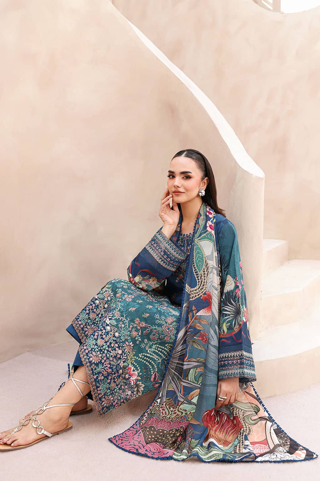 Mashaal Lawn by Ramsha Vol 15/Chiffon Dupatta L-1509