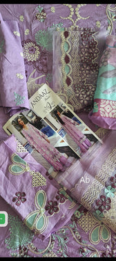 Sale ‼️Open Pic/Ramsha Andaz Lawn 26/Z1407/Silk Dupatta