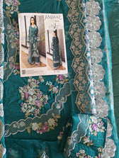 Sale‼️Open Pic/Ramsha Andaz Lawn 26/ Z1410/Chiffon Dupatta