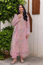Rang Rasiya Carnation Lawn 25/Vol 2/03/Irha/Pink/Silk Dupatta