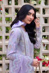 Rang Rasiya Carnation Lawn 25/Vol 2/D 11/Lily/Lilac/Karandi Dupatta
