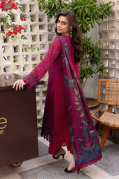 Rang Rasiya Carnation Lawn 25/Vol 2/Red/07/Aria/Silk Dupatta
