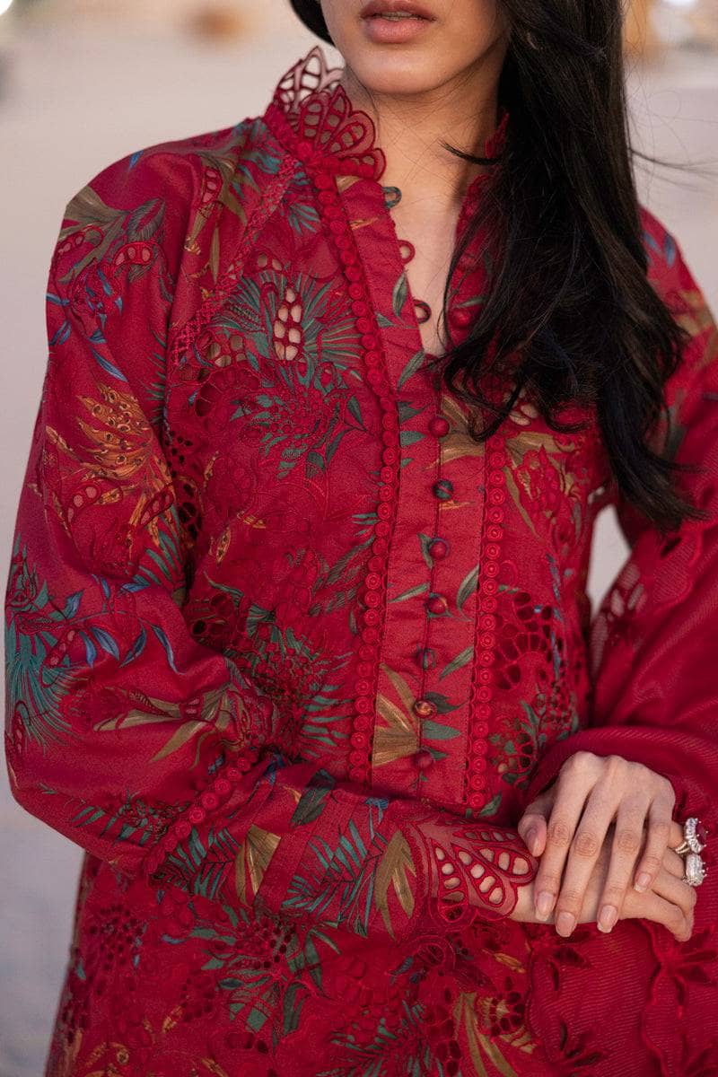 Rang Rasiya Carnation Lawn/Scarlet/Red
