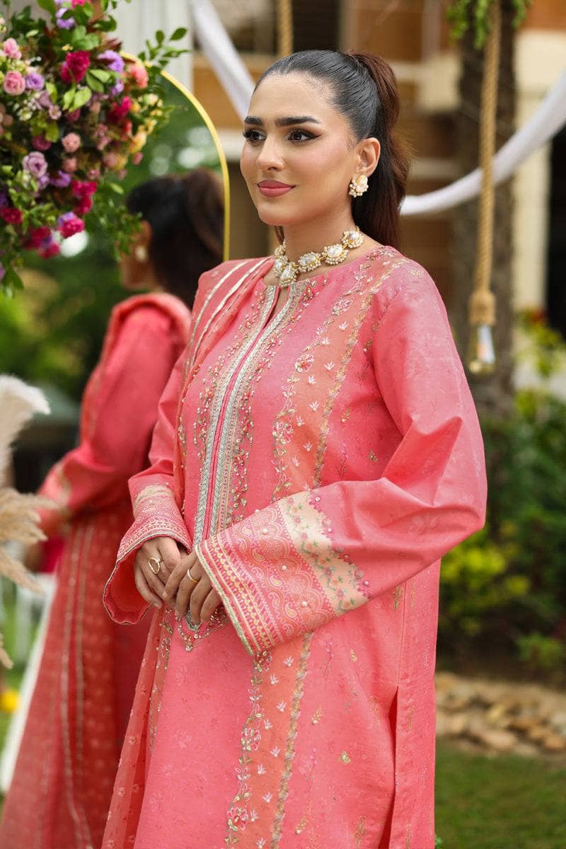 Rang Rasiya Luxe Silk/Hand Work/Gazal/Salmon