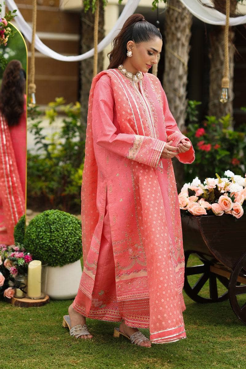 Rang Rasiya Luxe Silk/Hand Work/Gazal/Salmon