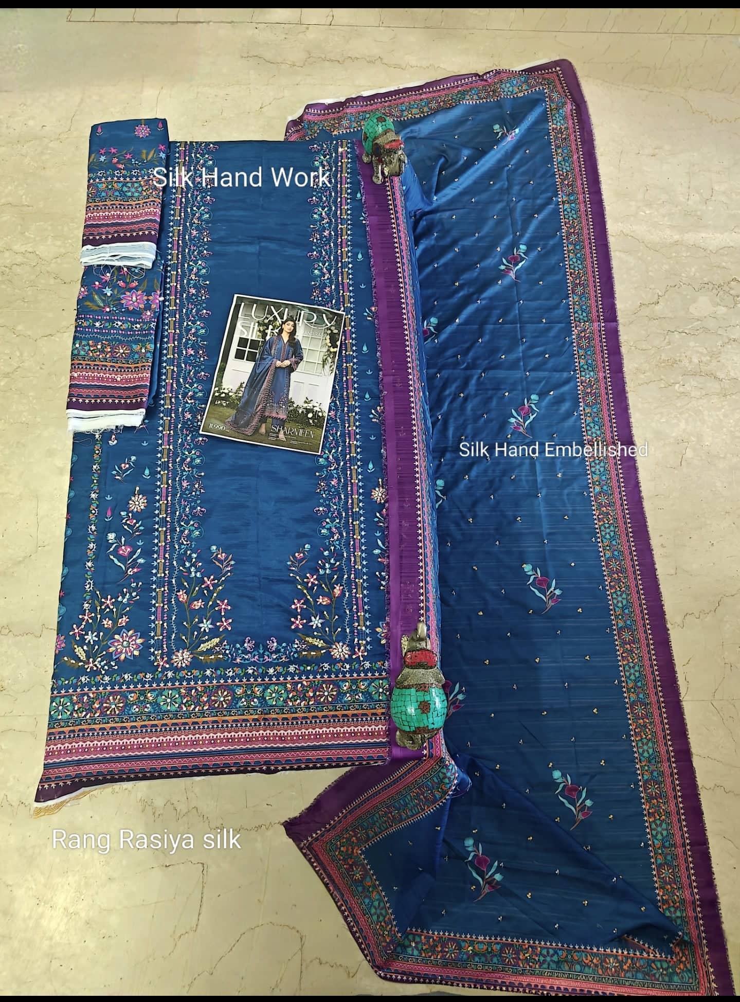 Rang Rasiya open pics Open Pic/Rang Rasiya Luxe Silk/Hand Work/Ayra/Deep Fuchsia