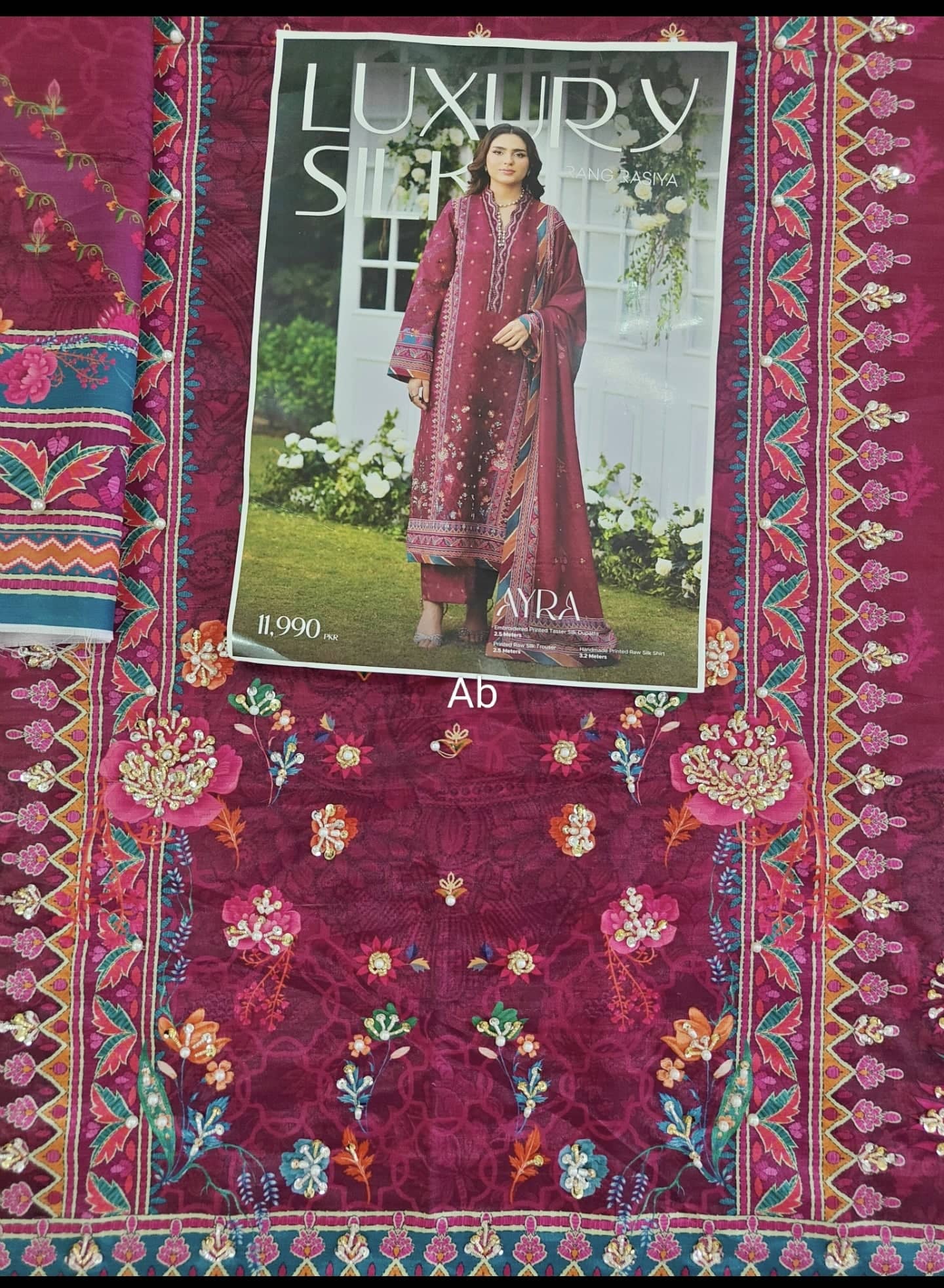 Rang Rasiya open pics Open Pic/Rang Rasiya Luxe Silk/Hand Work/Ayra/Deep Fuchsia