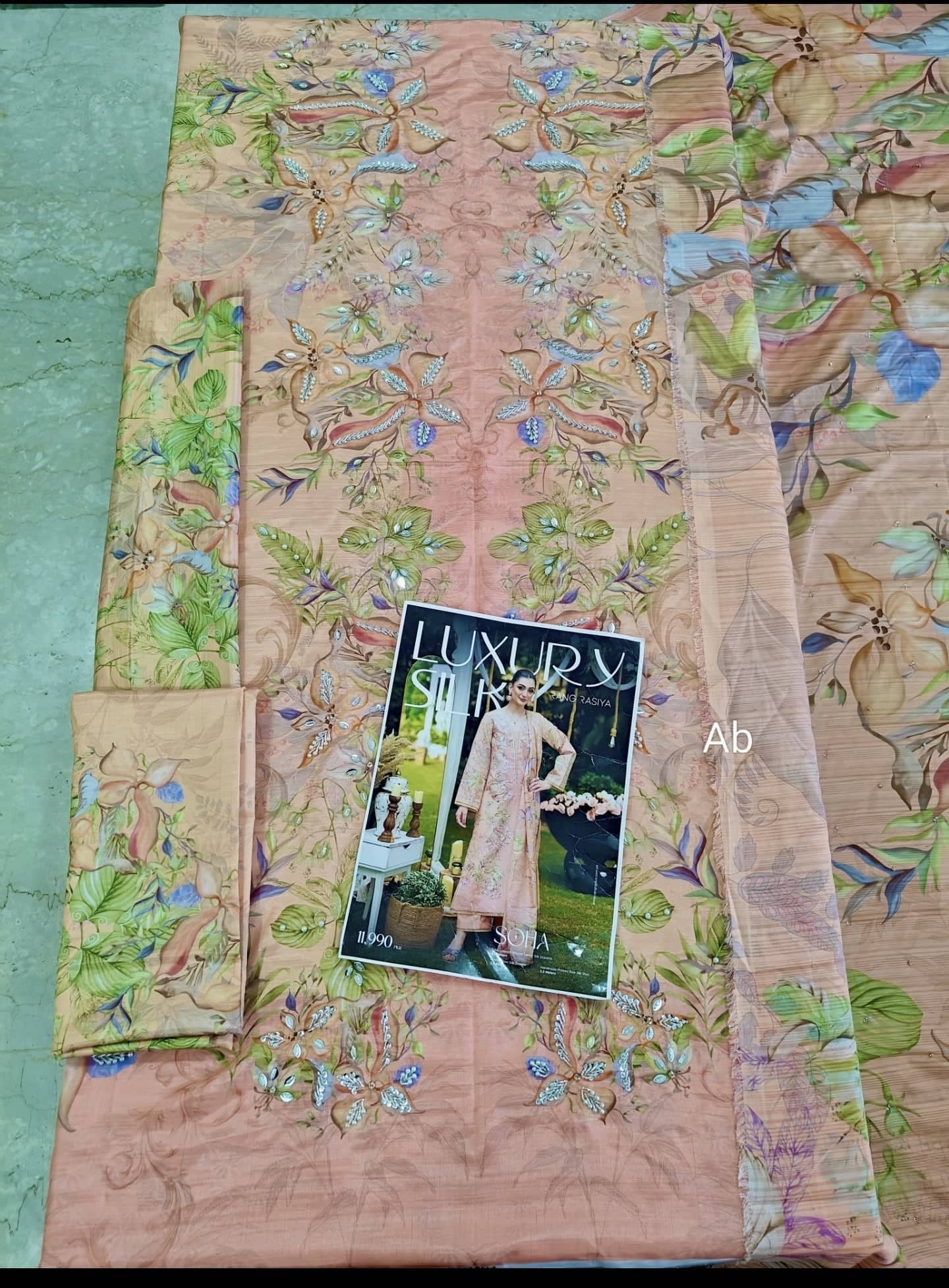 Open Pic/Rang Rasiya Luxe Silk/Hand Work/Soha