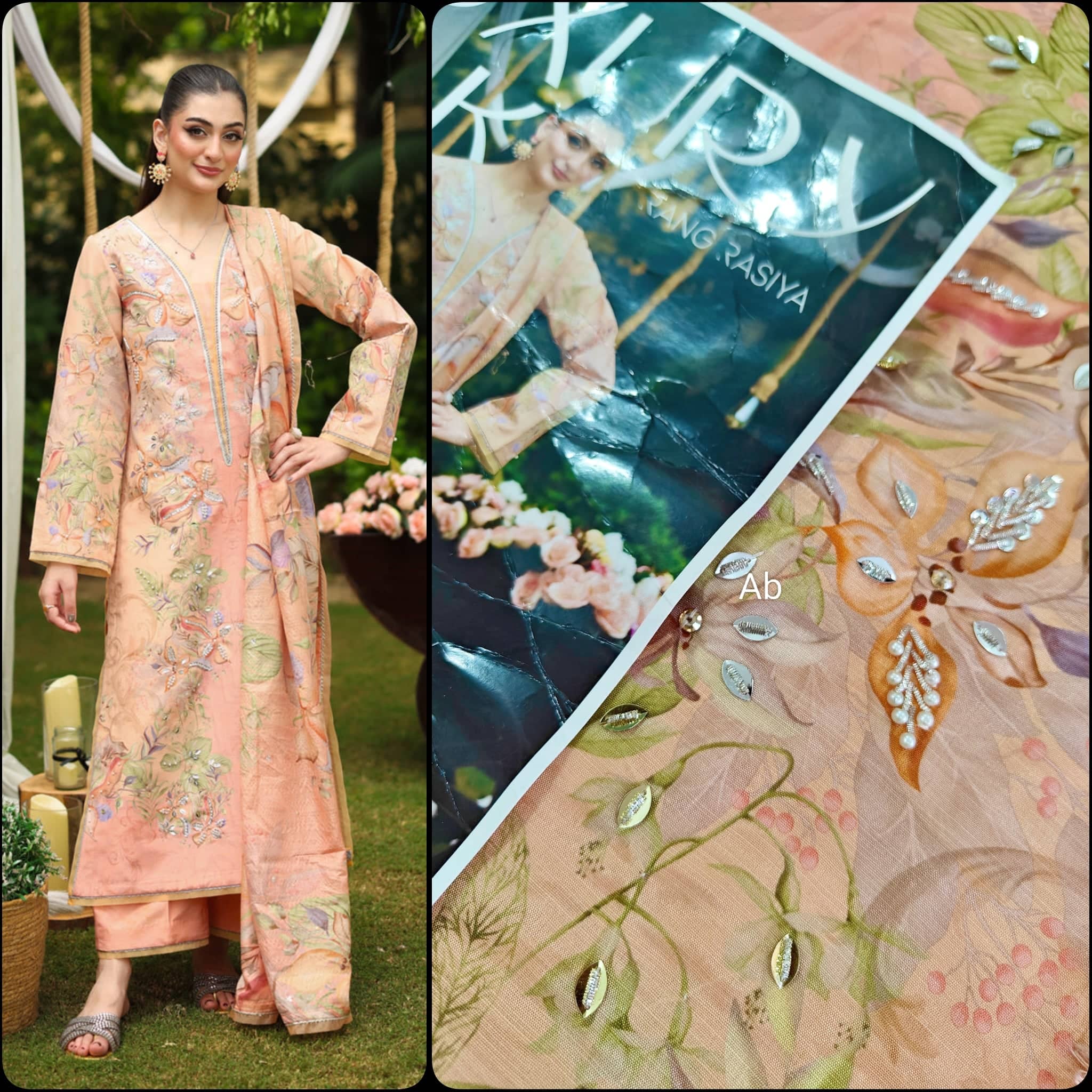 Open Pic/Rang Rasiya Luxe Silk/Hand Work/Soha